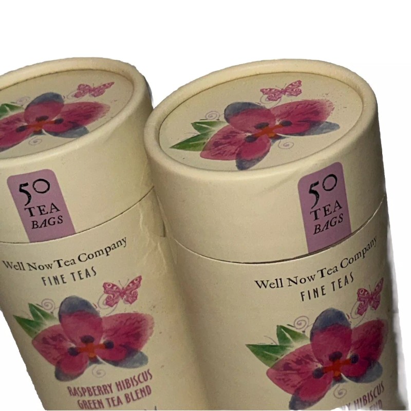 WELL NOW TEA Co 🫖 CAFFEINATED RASPBERRY HIBISCUS GREEN TEA