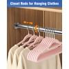 FIRJOY Closet Rods for Hanging Clothes - Heavy Duty, Length