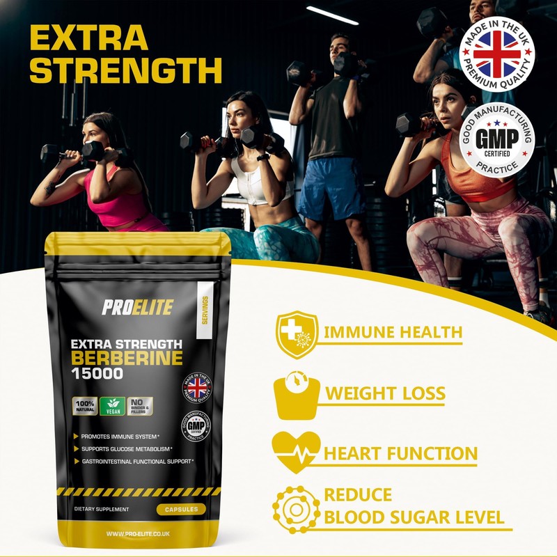 Berberine 15000mg 60 Capsules - High Potency Vegan Supplement |