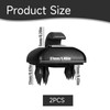 2 Stück Sonnenblende Clip,Auto Sonnenblende Clip Haken,Schwarz Auto-Sonnenblendenhalterung,Schwarz Sonnenblendenzubehör,Innere Sonnenblende