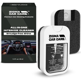 Zigma Car Care All-in-One Interior Cleaner, Multi-Purpose Car Interior Cleaner for Nav Screen, Seats, Dashboard. Piano Black, Wood, Carbon Fiber Trim. Made for Cars, Trucks, SUVs, 1.5 fl oz