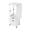 YIYIONCE Overbed Table with Storage 2 in 1 Foldable Overbed