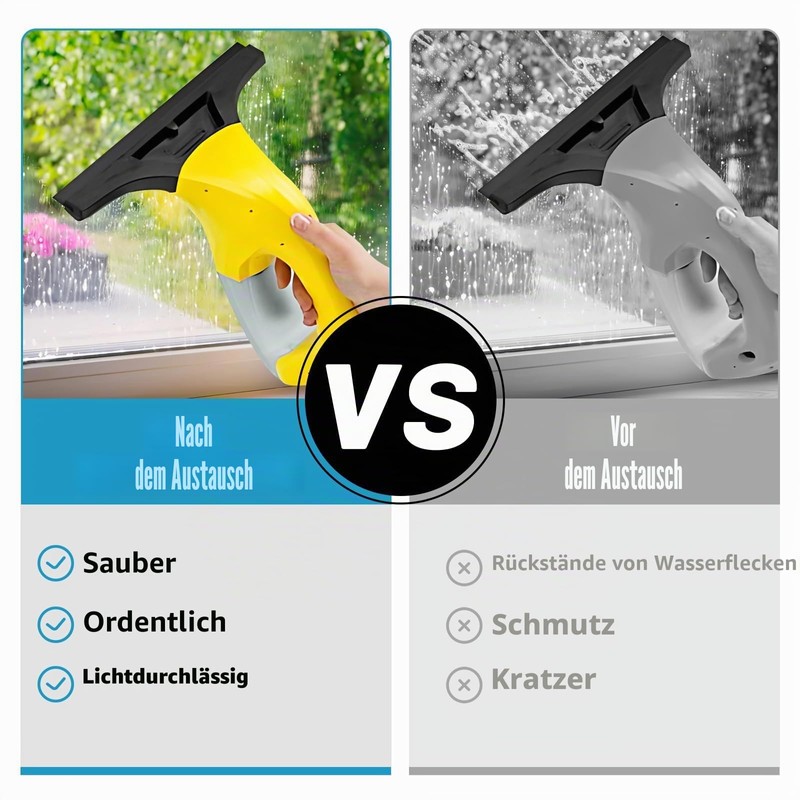 For Kärcher Squeegee Lips, 280 mm, Pack of 2 Cordless
