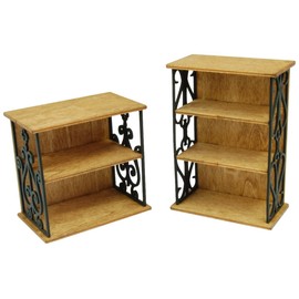 Cobaanii mokei工房 コバアニ模型工房 1/12 ロートアイアンファニチャー アイアン棚セット 2個入り 組立キット IF-017