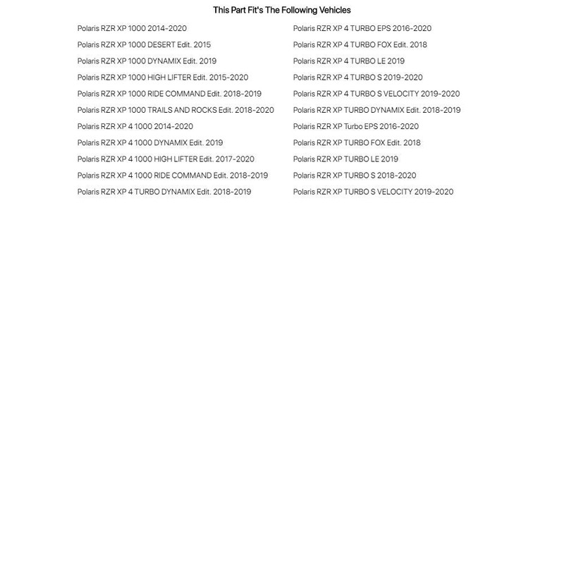 TUSK UTV Cargo Box Top Rack - Fits: Polaris Ranger