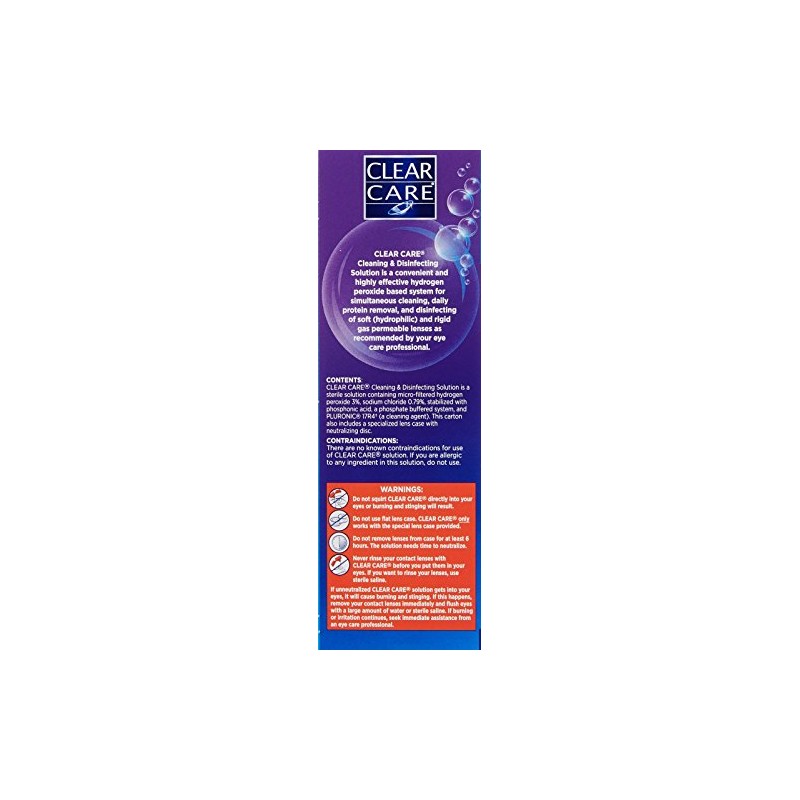 Clear Care Cleaning & Disinfection Solution-12 oz, 2 pack