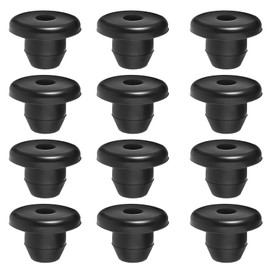 12 Pack Rubber Jack Oil Plug, Hydraulic Jack Oil Plug Flat-Head Rubber Hydraulic Filler Bung for Oil Reservoir Hole Black Jack Plugs Rubber for Oil Reservoir Filler Hole Jack Accessories