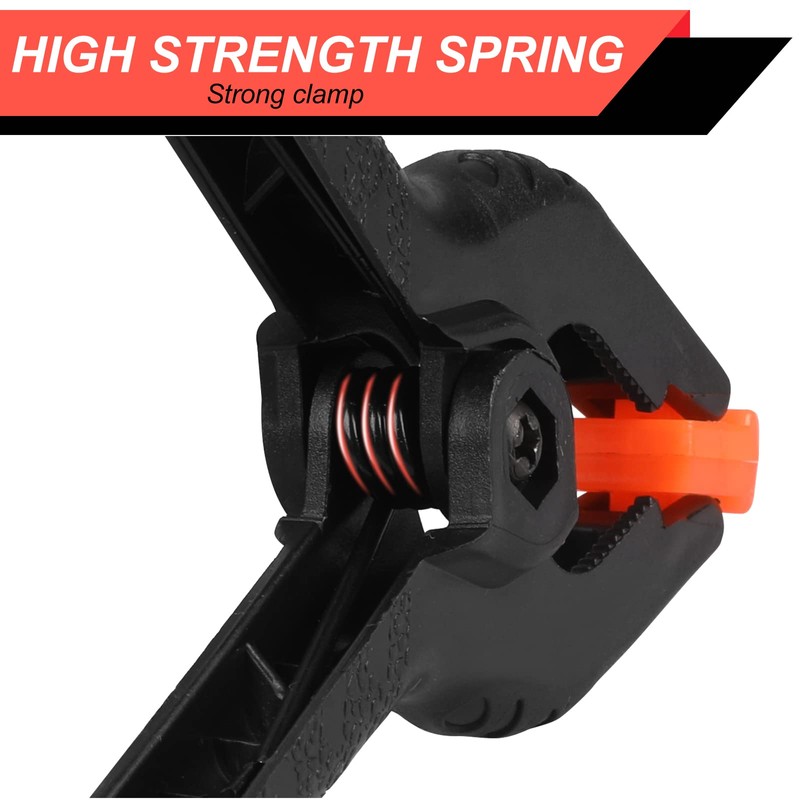 4 Pack Spring Clamps, 6inch Plastic Clips, Backdrop Clips, Big