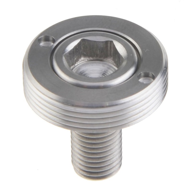 dingtai Titanium crank bolt Screws m8x15 mm Extractor Sleeve (Titanium Color)