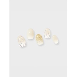 DAISO Kiss New York Geluv Miami Gel Nail 24pcs (Dew Beige)