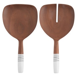 Karma Wood Server, Set of 2, Walnut