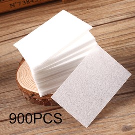 Pack of 900 Lint-Free Nail Cotton Pads, Lint-Free Nail Wipes for Preparation and Finishing of Nail Art Manicure, Nail Polish Remover Cotton Pads Nail Wipes Pads (White)