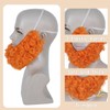 Orange Wizard Cosplay Beard for Men Short Ginger Fake Mustache