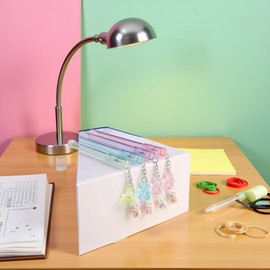 Zhuluck 1Pc Random Color Bear Gel Pen Pendant Cute Drifting Bottle Bear Gel Stationery Sweet Lovely Erasable School Office Supplies Gel Ink Rollerball