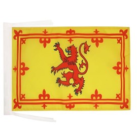 Kingdom of Scotland Flag 18'' x 12'' cords - Royal Scottich SMALL flags 30 x 45cm - Banner 18x12 in - AZ FLAG