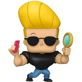 Funko POP Animation: Johnny Bravo - Johnny with Mirror & Comb, Multicolor, 5 inches, (57789)