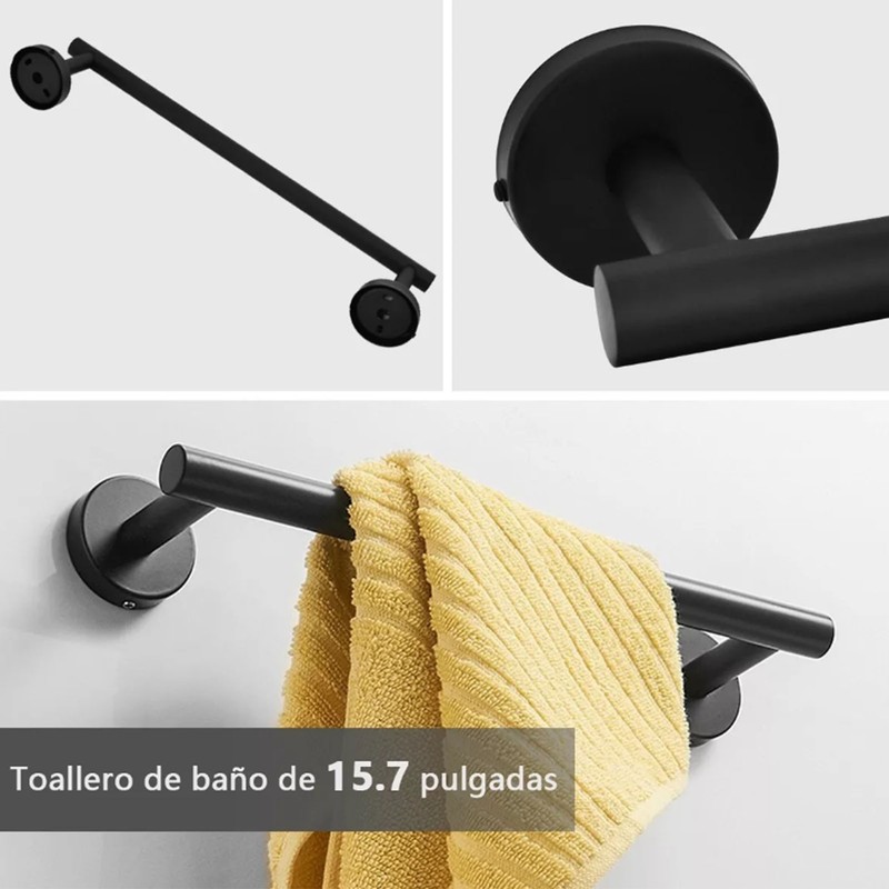 5 Pieces Bathroom Hardware Accessories Set Towel Rack Paper Holder