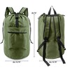 BeeGreen Moss Green Laundry Backpack Bag w Adjustable Shoulder Straps