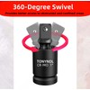 TONYNOL 3 Pcs Universal Joint Swivel Socket Adapter Set 1/4",3/8"&