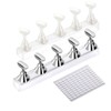 KEQAR 2pcs Nail Racks Nail Clips Nail Practice Clips Nail