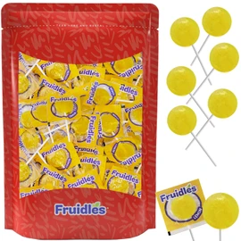 50 Lemon Lollipops Candy Suckers for Kids, Perfect for Gifting, Parties, Events,10 Gram Lollipops (50-Pack)