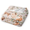Duduho Cute Forest Animals Bed Blanket Ultra Soft Squirrel Mouse