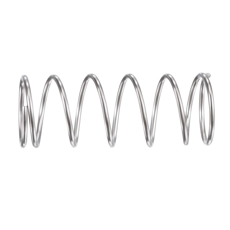 TOP-VIGOR 5Pcs Compression Spring, 16mm OD,1.2mm Wire Size,35mm Free Length