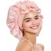 TOOGABBIE 2 Pcs Large Silk-Like Bonnet for Sleeping, Satin Hair