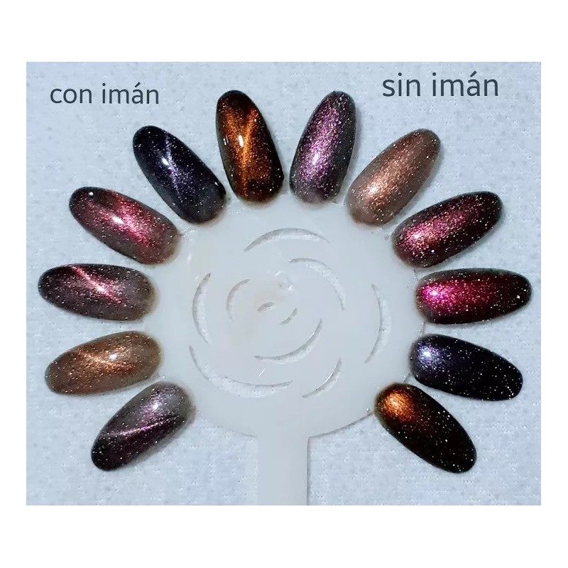 Mussa Gel Ojo De Gato Diamante 12d, Semipermanente 6 Tonos