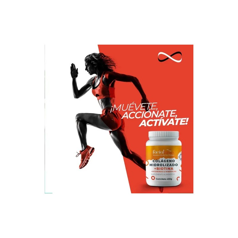 Kit 2 Colágeno Hidrolizado Más Biotina 450g C/u