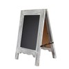 15 inch Mini Tabletop Wooden A-Frame Double-Sided Slate Chalkboard Sign