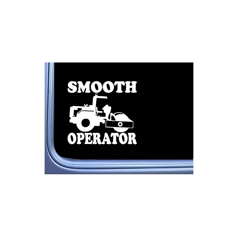 Compactor Sticker Smooth Operator OS 222 vinyl 6" Decal Road