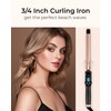 3/4 Inch Extra Long Barrel Curling Iron, Ceramic Tourmaline Curling