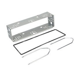 Audioproject A444 – Mounting Frame 1 DIN Universal Car Radio Installation Bay Metal Insert Frame – Car Radio Slot for 1 DIN Accessories Radio Including ISO Release Tool Frame