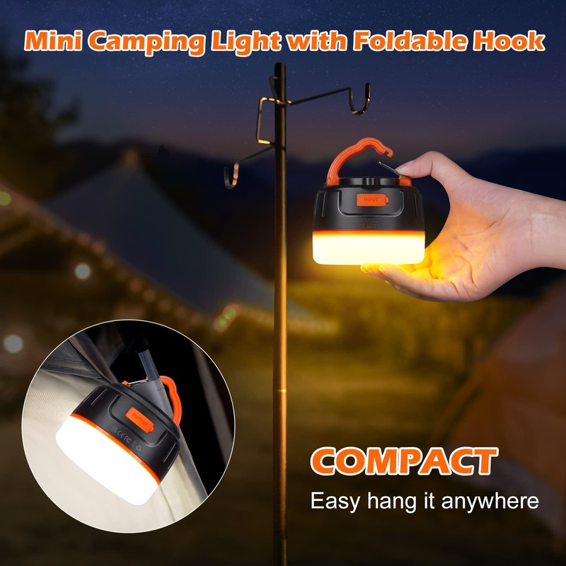 Sinvitron LED Camping Lantern Rechargeable,Tent Lights with Remote Control,1000LM Up
