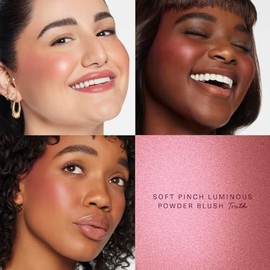 Rare Beauty Rubor Polvo Luminoso Suave - Truth Radiant Malva Granate, 0.098 Oz/2.8 G, Paleta