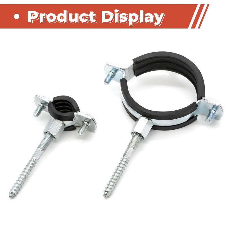 6 Pcs 0.8-1 Inch Split Ring Pipe Hanger, 20-25mm Heavy