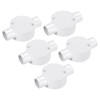 sourcing map 5Pcs PVC Conduit Box Junction Box 2 Way