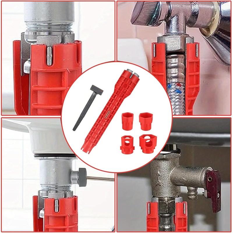 Mr.Gadget's Solutions 14-in-1 Faucet Sink Wrench Plumbing Tool Set -