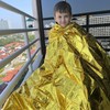 MIXIAO Emergency Foil Thermal Blanket Gold (Pack of 6) Individually