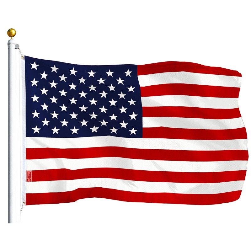G128 Combo Pack: USA American Flag 3x5 Ft 75D Printed