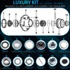 iBroPrat 1 Set Trailer Hub Kit 8 Bolt 6.5", Pre-Lubricated