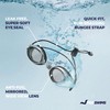 Proswims Anti-Fog Racing Swimming Goggles with Bungee Strap, Hard Case