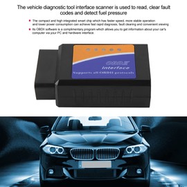 Qiilu 2-Code Reader, 2-II-CAN-BUS Car Diagnostic Tool Car Scanner Code Reader V03H2-1