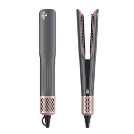 2 in 1 Wet to Dry Hair Dryer and Straightener with High Speed Airflow, Ionic Air Straight Style from Wet Hair, Rapid Heat-Up, Adjustable Temps, LCD Display, Fast Drying and Hair Straightening in One