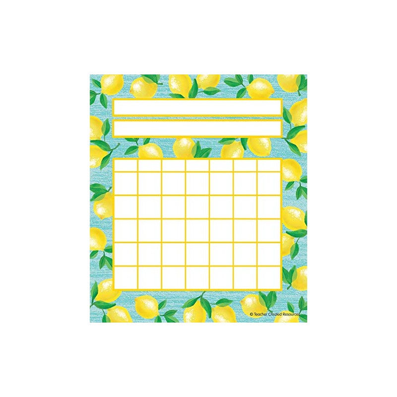 Teacher Created Resources Lemon Zest Incentive Charts