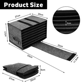 LITZEE Tellerhalter Wohnmobil, Tassenhalter Wohnmobil Teller Aufbewahrung für 8 Teller,Teller Organizer Schrank, Küche Becherträger für Wohnmobile,Wohnwagen und Boote (Tellerständer, Dunkelgrau)