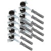 KOTARBAU® Set of 10 Pipe Clamps 3/8 Inch with Rubber