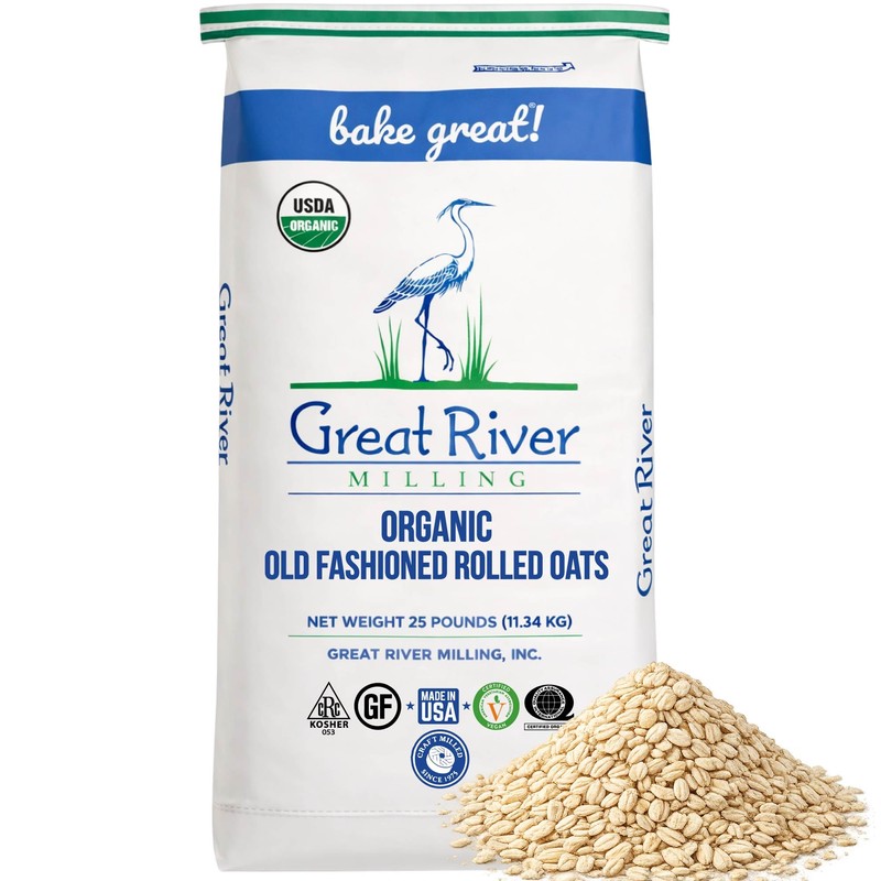 Great River Milling Organic Old Fashioned Rolled Oats | Whole