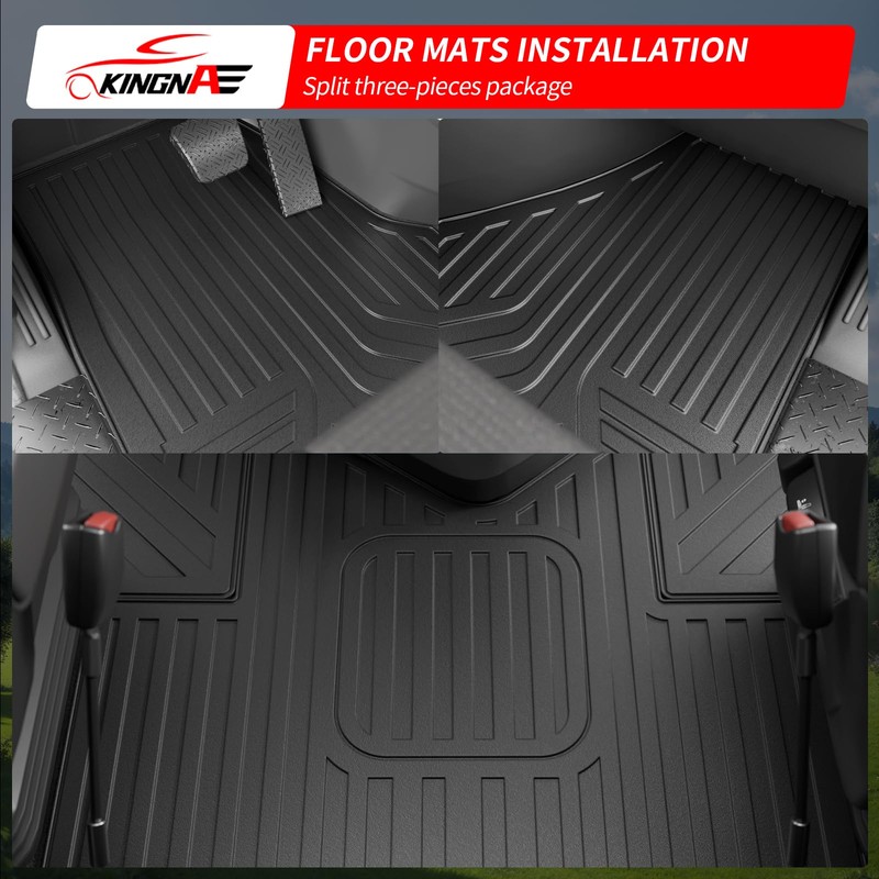 Kingna Floor Mats Compatible with 2018-2026 Freightliner Cascadia TPE All